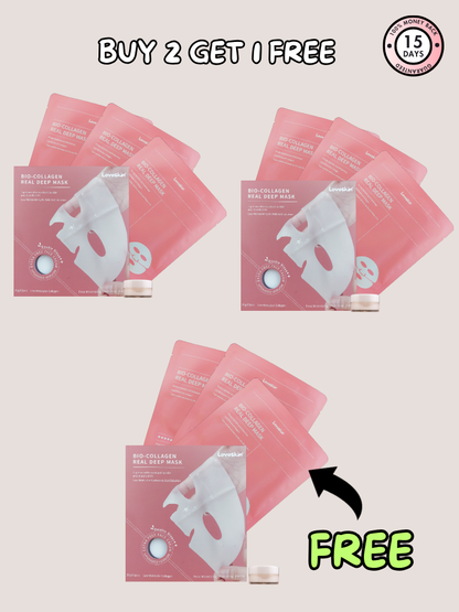 Lovoskin Real Deep Collagen Masks: Glow Guaranteed!