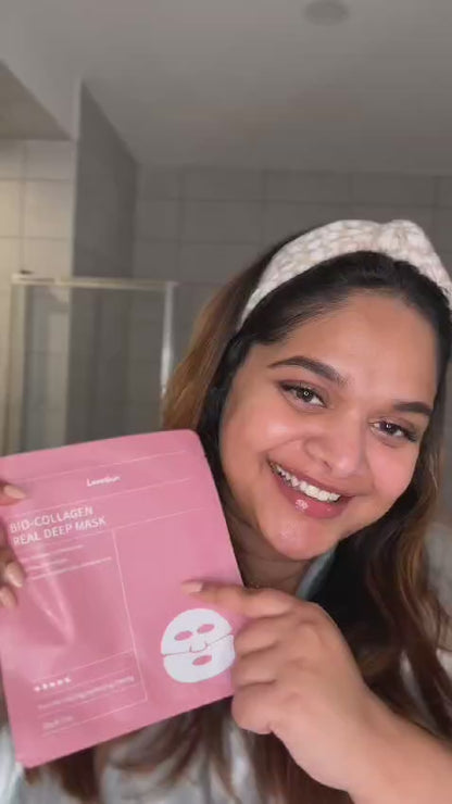 Lovoskin Real Deep Collagen Masks: Glow Guaranteed!